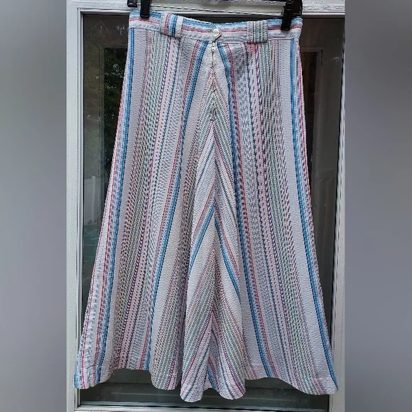 Barbara Moss Beautiful Fashions white linen skirt - Picture 3 of 4